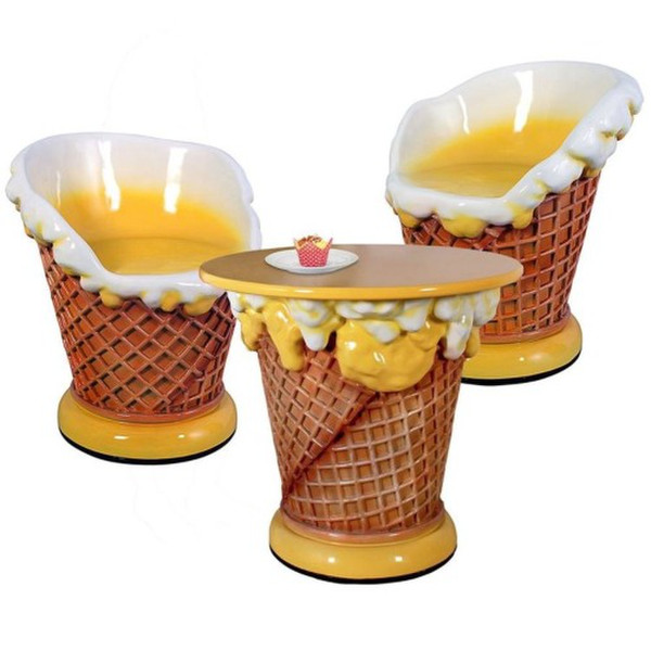 Ice Cream Cone Chairs & Table